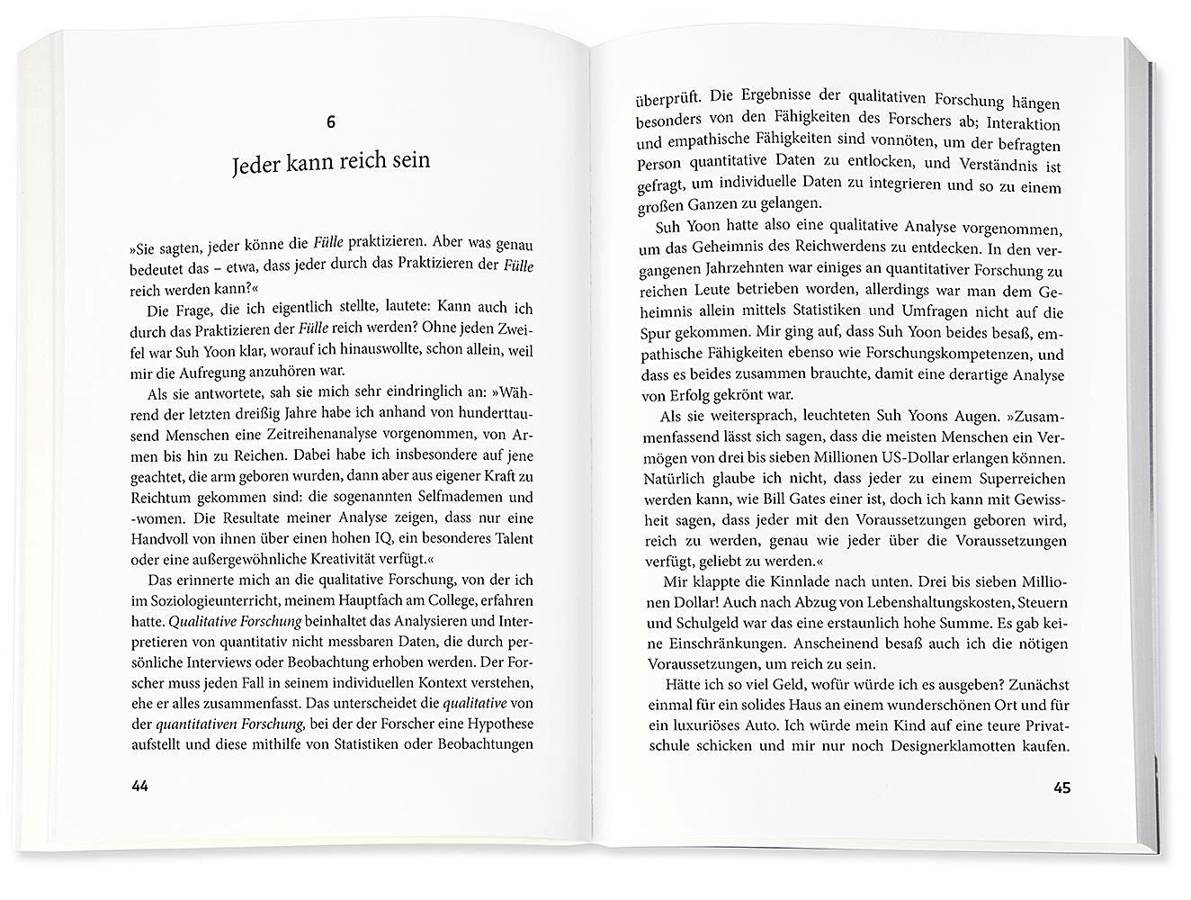 Beispielinhalt (Bild) Fühl dich reich und werde reich