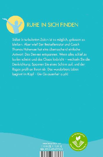 Rückseitencover Gelassenheit beginnt im Kopf