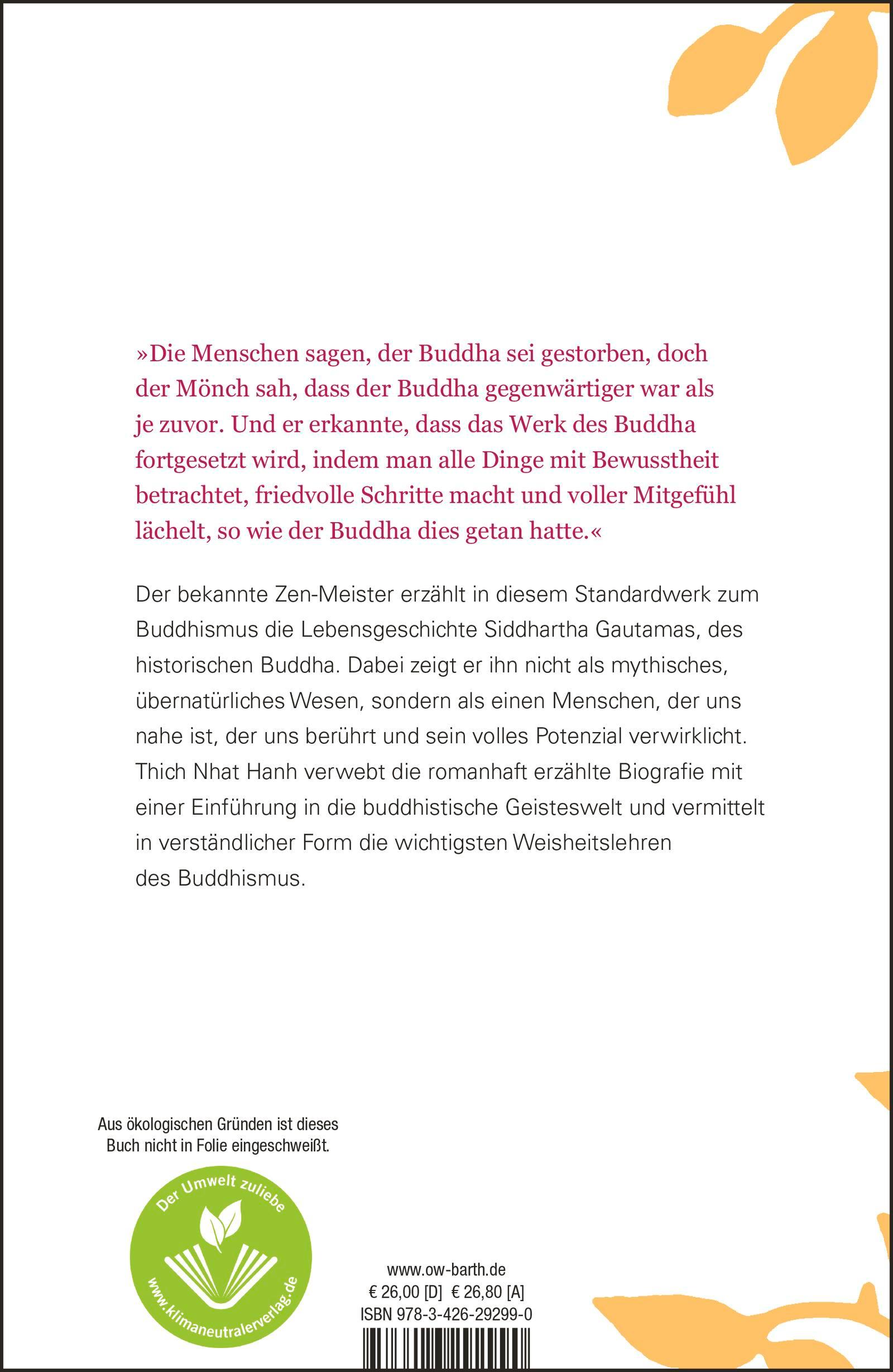 Rückseitencover Wie Siddhartha zum Buddha wurde