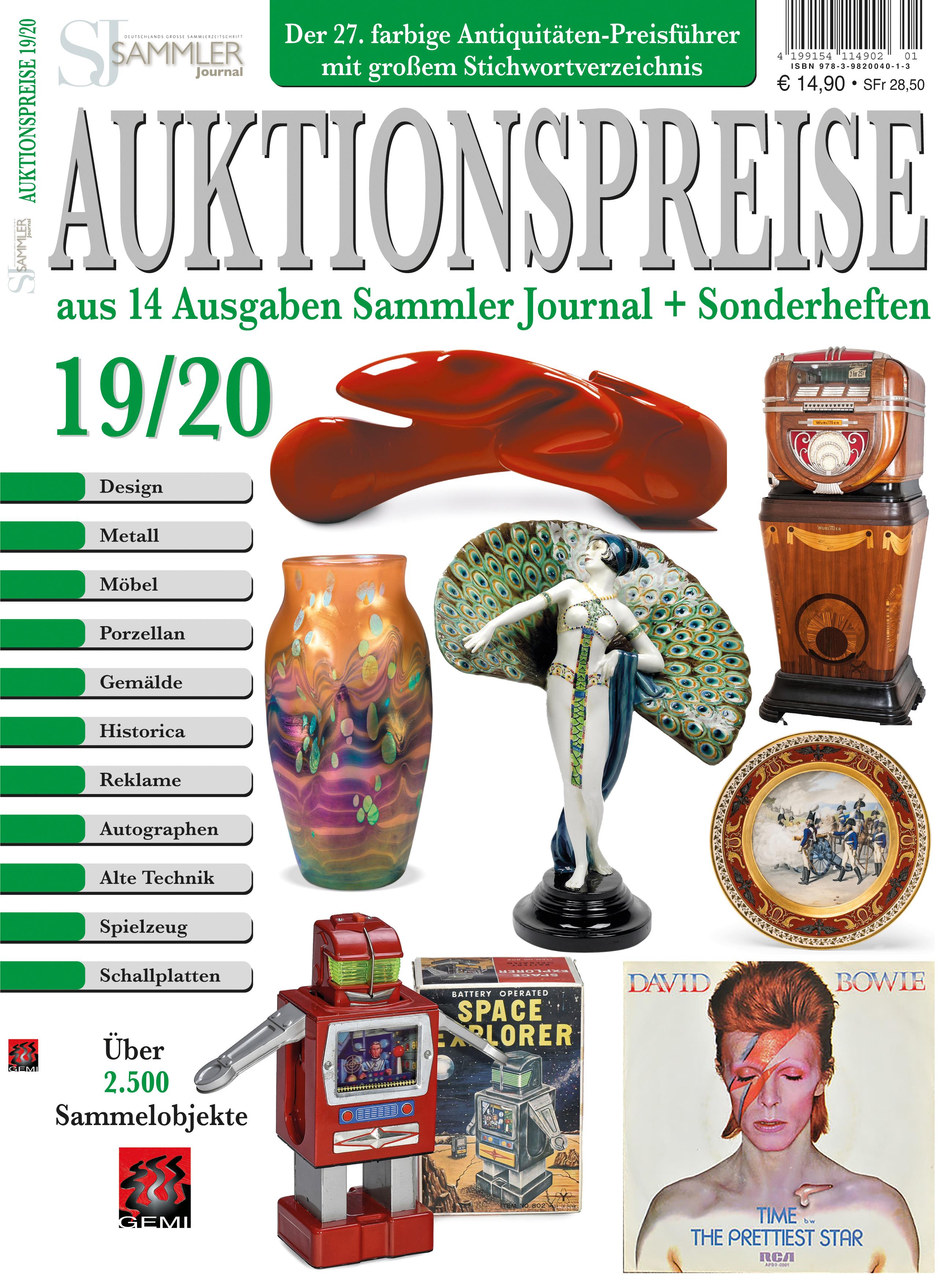 Vorderes Coverbild Auktionspreise 19/20