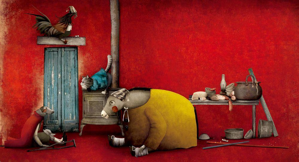 Beispielinhalt (Bild) Die Bremer Stadtmusikanten