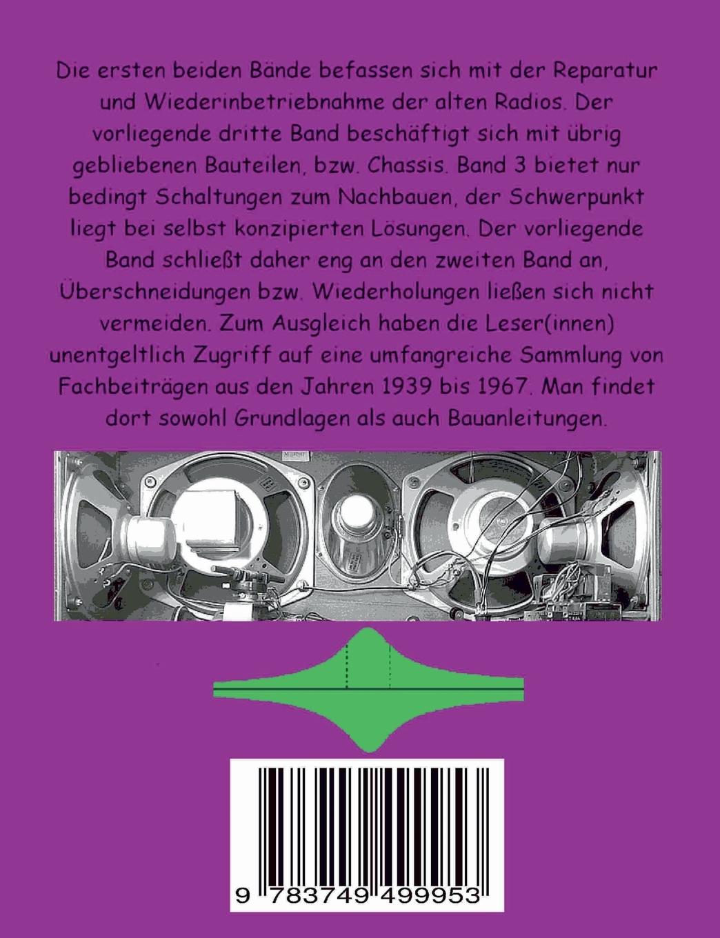 Rückseitencover Radios der 50er Jahre Band 3