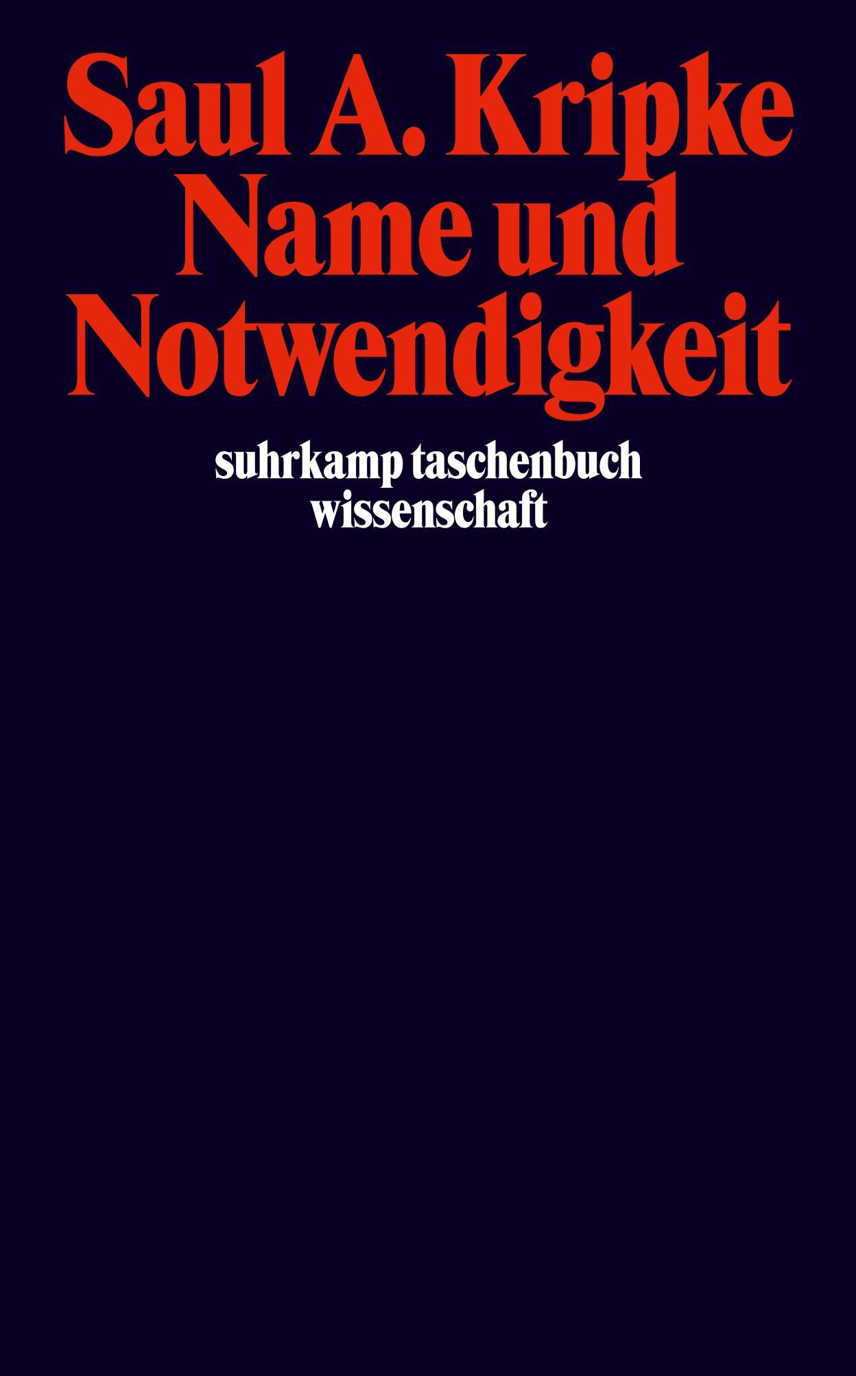Vorderes Coverbild Name und Notwendigkeit
