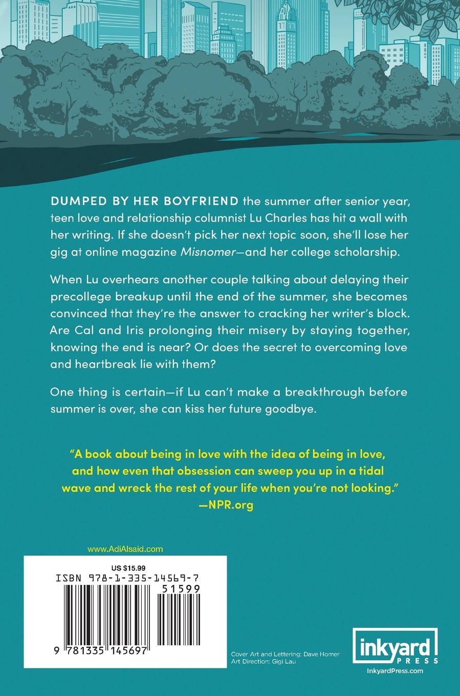 Rückseitencover BRIEF CHRONICLE OF ANOTHER STUPID HEARTBREAK