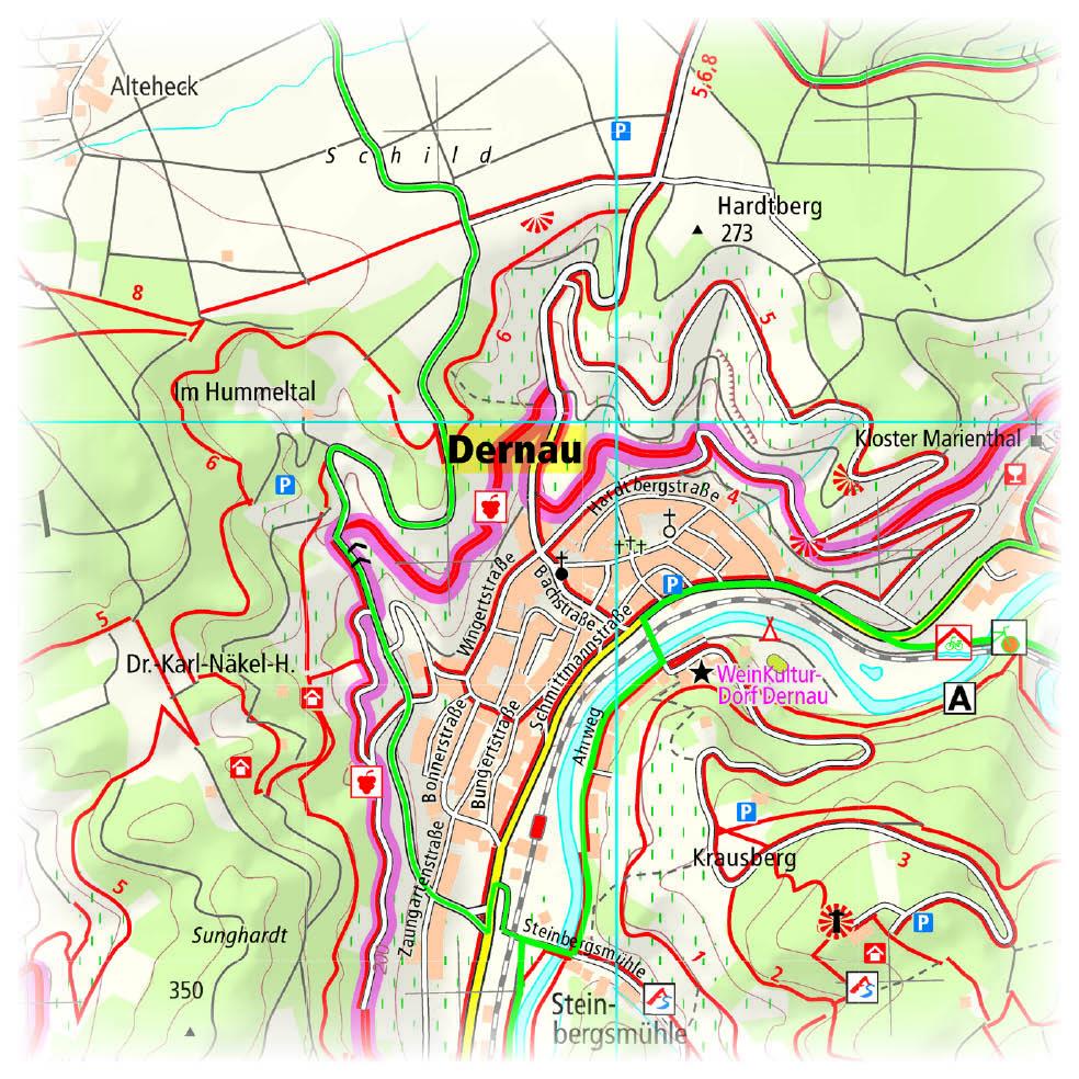Beispielinhalt (Bild) Bad Neuenahr-Ahrweiler und das Ahrtal 1:25 000