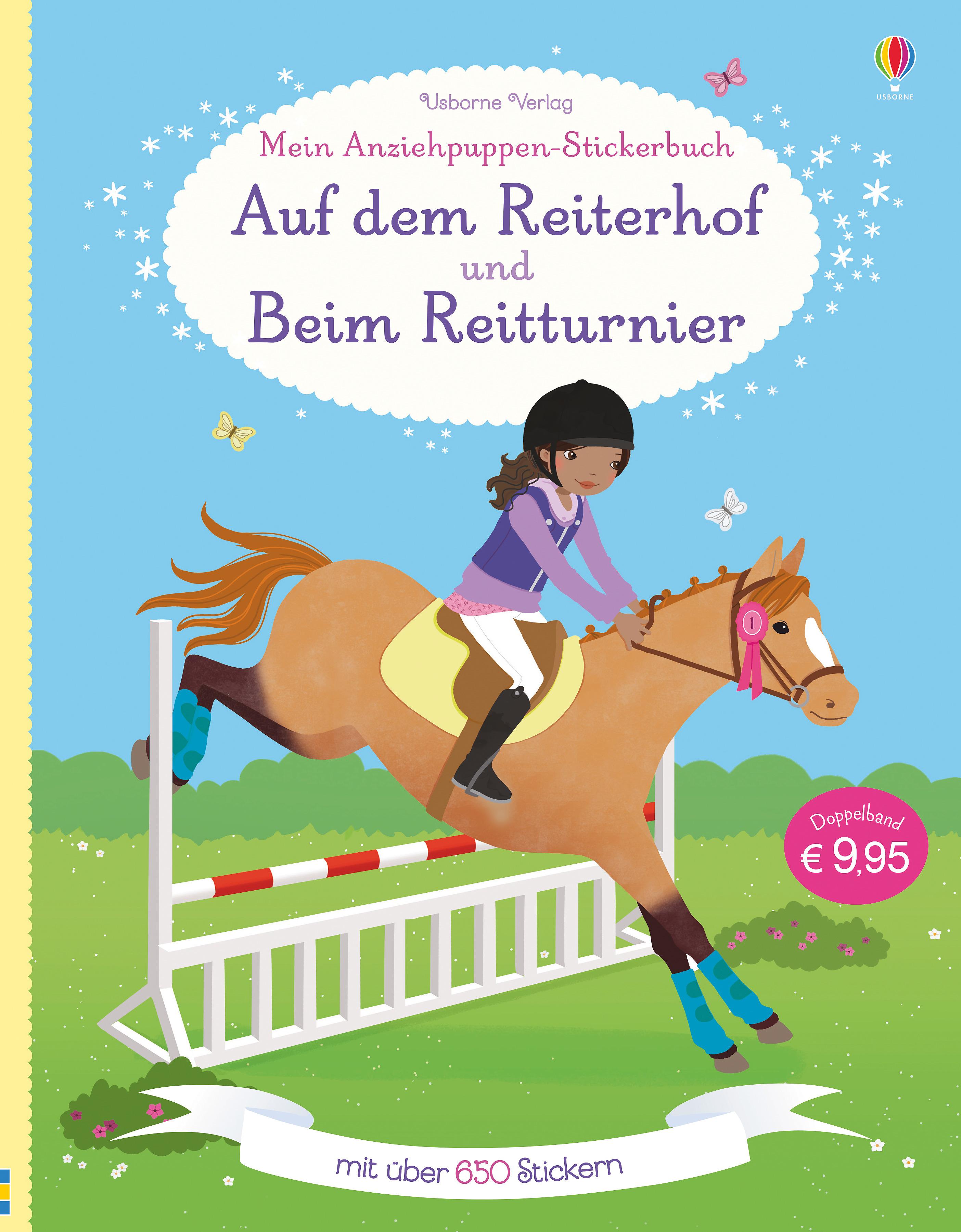 Vorderes Coverbild Mein großes Anziehpuppen-Stickerbuch: Auf dem Reiterhof und Beim Reitturnier