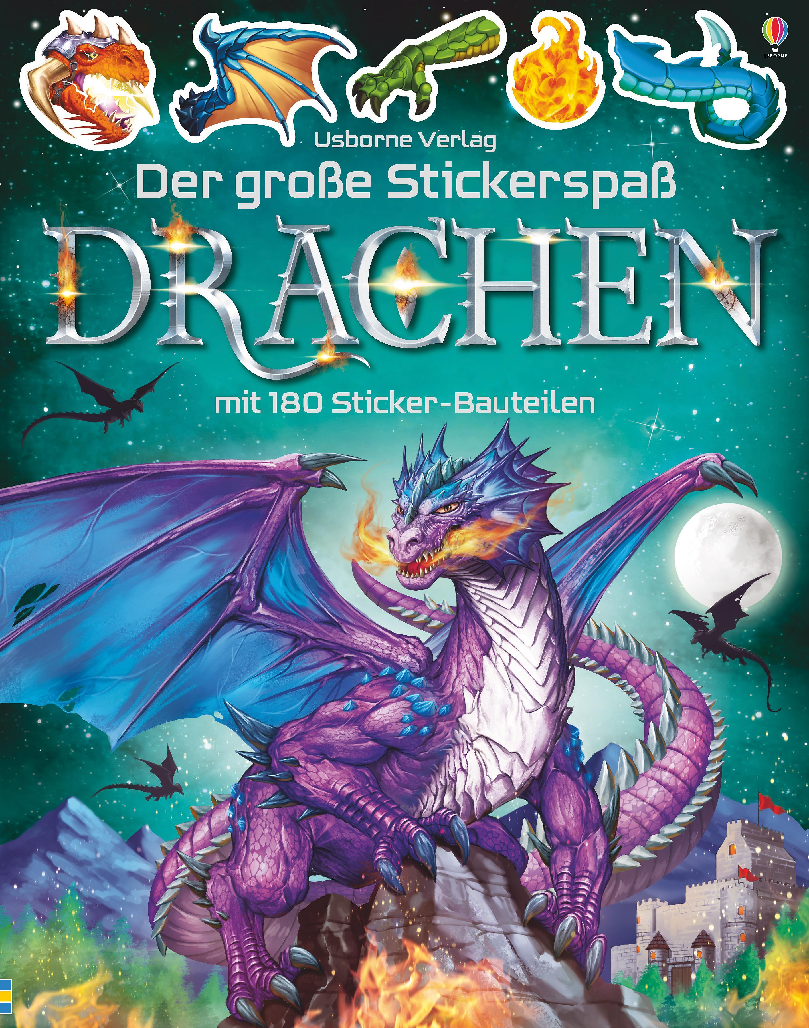 Vorderes Coverbild Der große Stickerspaß: Drachen