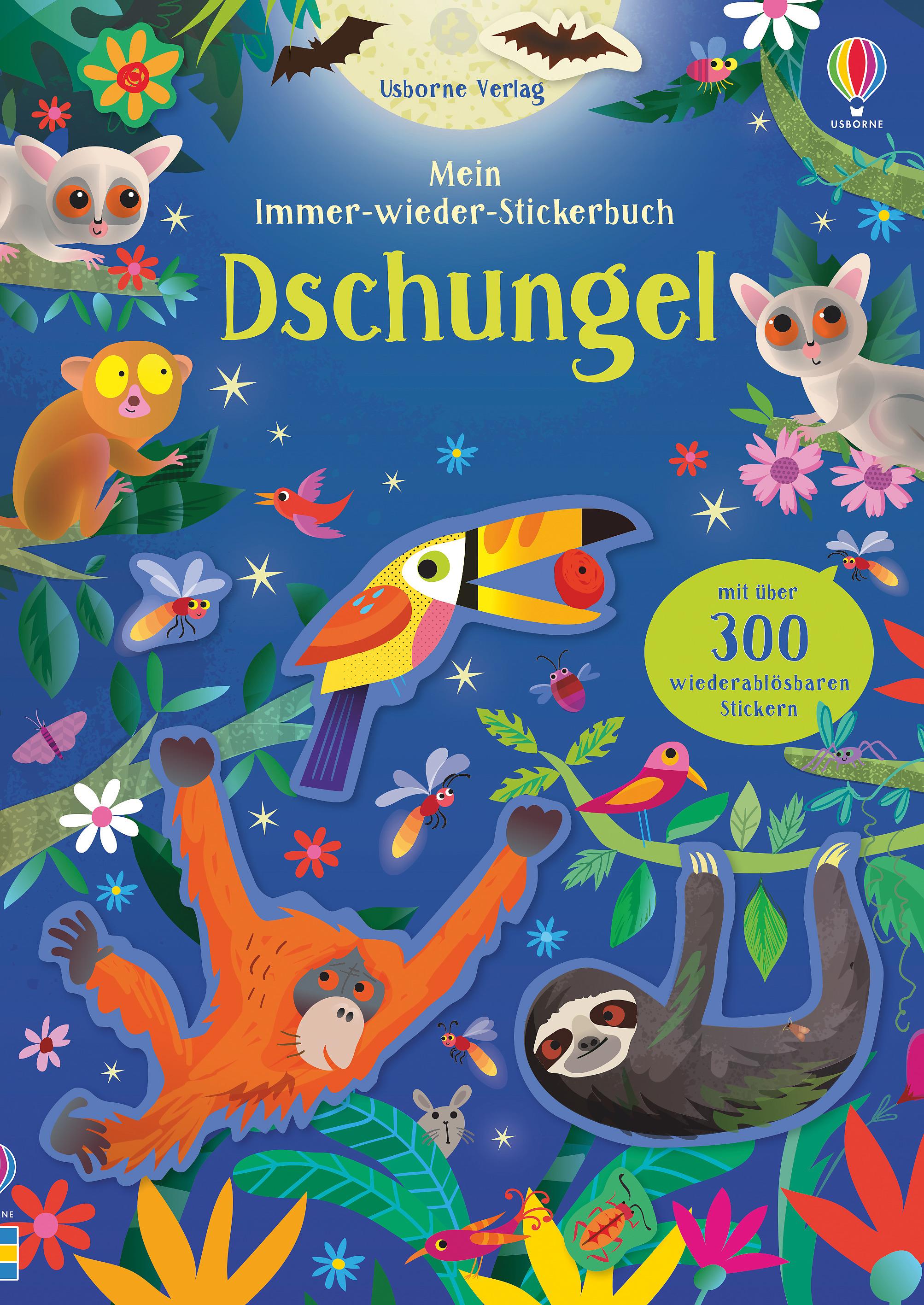 Vorderes Coverbild Mein Immer-wieder-Stickerbuch: Dschungel