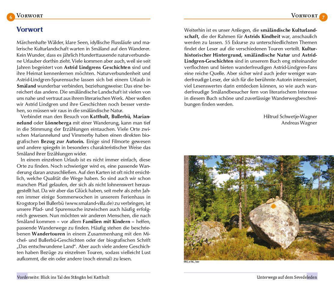 Beispielinhalt (Bild) Reise Know-How Wanderführer Astrid Lindgrens Småland : 21 Familienwanderungen in Südschweden