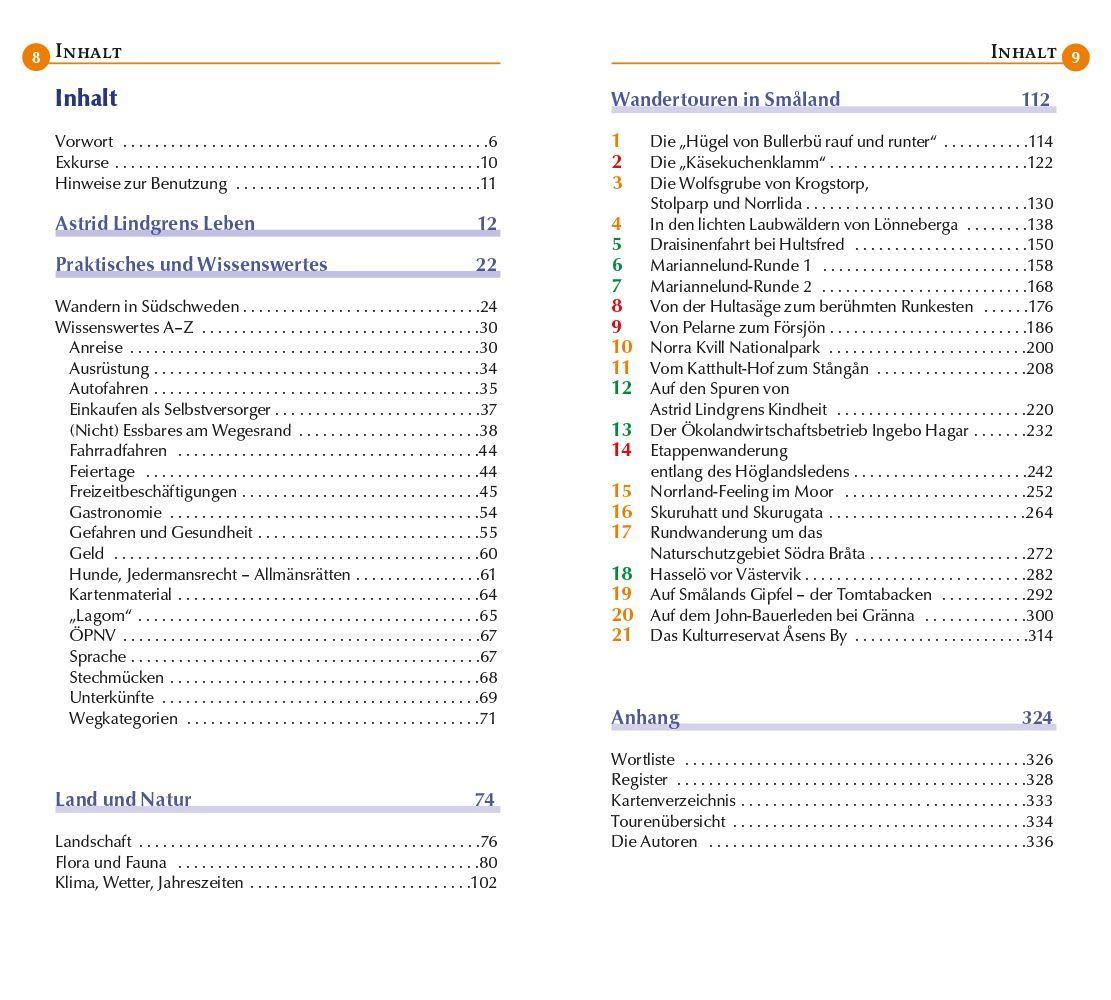 Beispielinhalt (Bild) Reise Know-How Wanderführer Astrid Lindgrens Småland : 21 Familienwanderungen in Südschweden