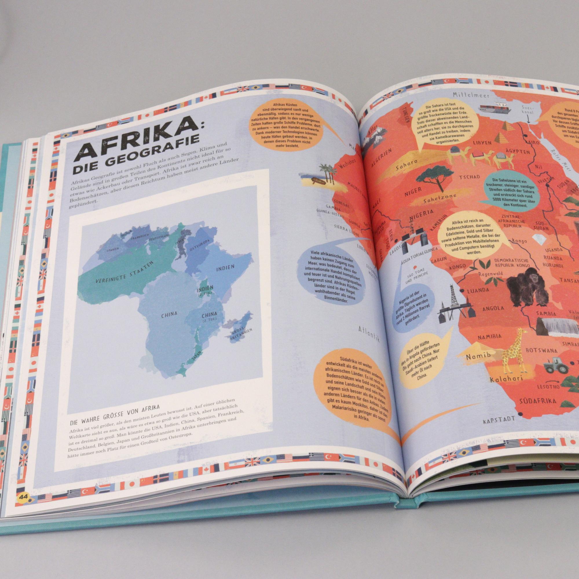 Beispielinhalt (Bild) Was unsere Welt zusammenhält - Die Macht der Geografie für Kinder