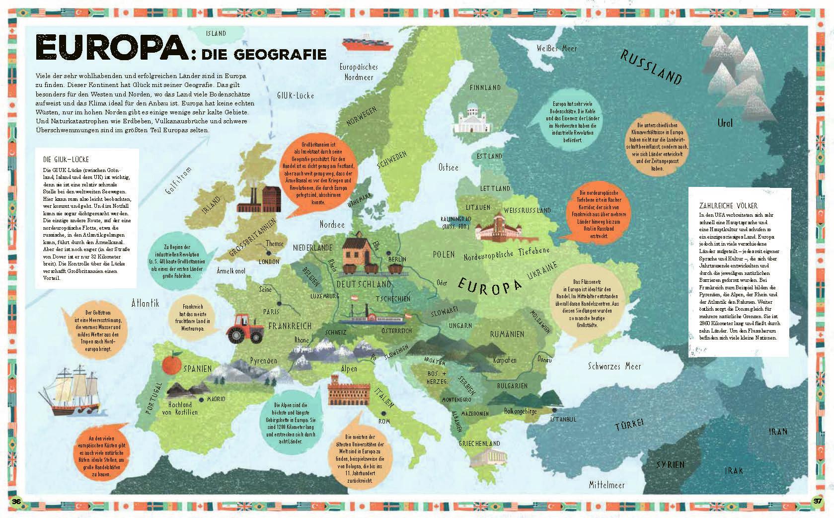 Beispielinhalt (Bild) Was unsere Welt zusammenhält - Die Macht der Geografie für Kinder