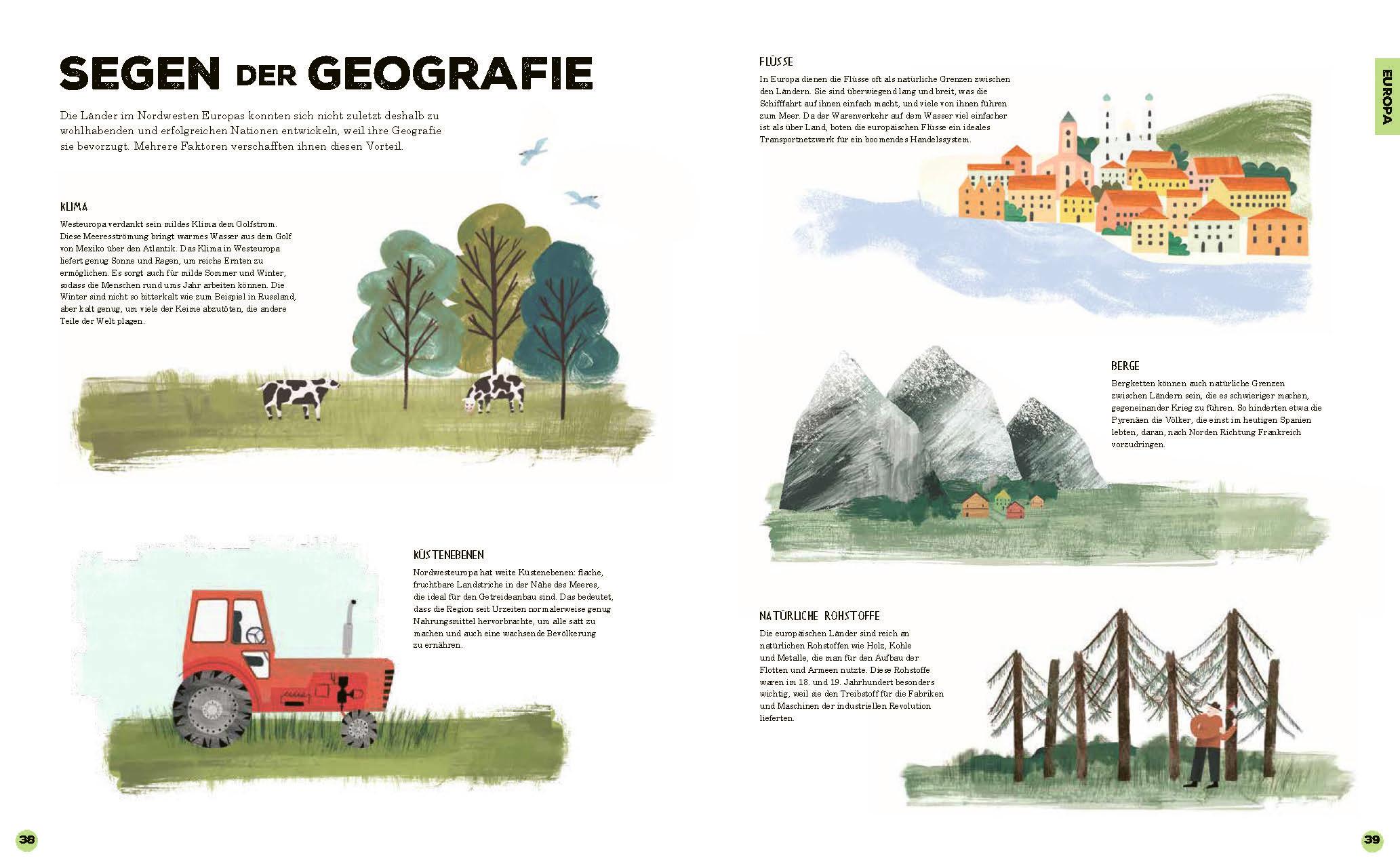 Beispielinhalt (Bild) Was unsere Welt zusammenhält - Die Macht der Geografie für Kinder