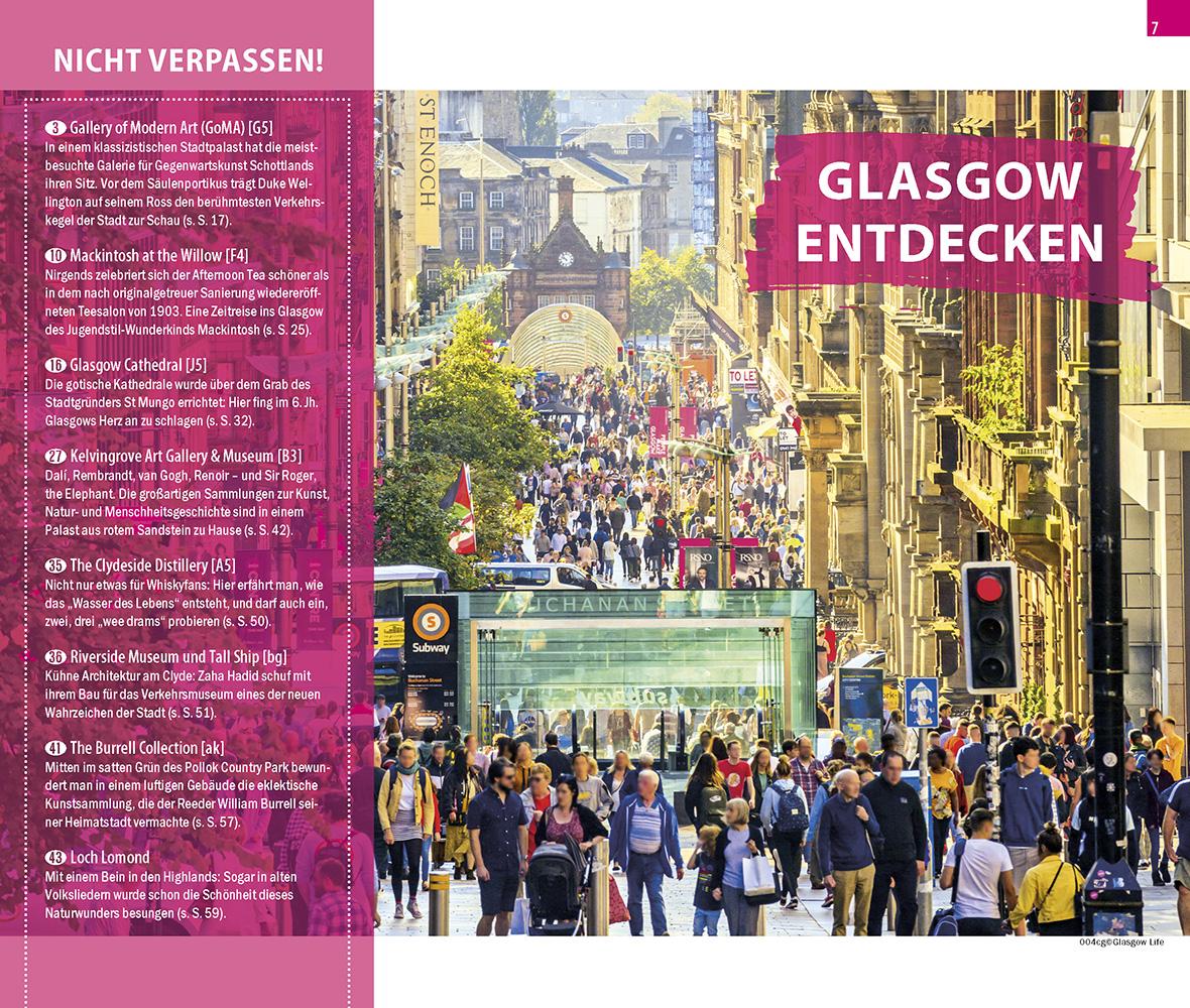 Beispielinhalt (Bild) Reise Know-How CityTrip Glasgow