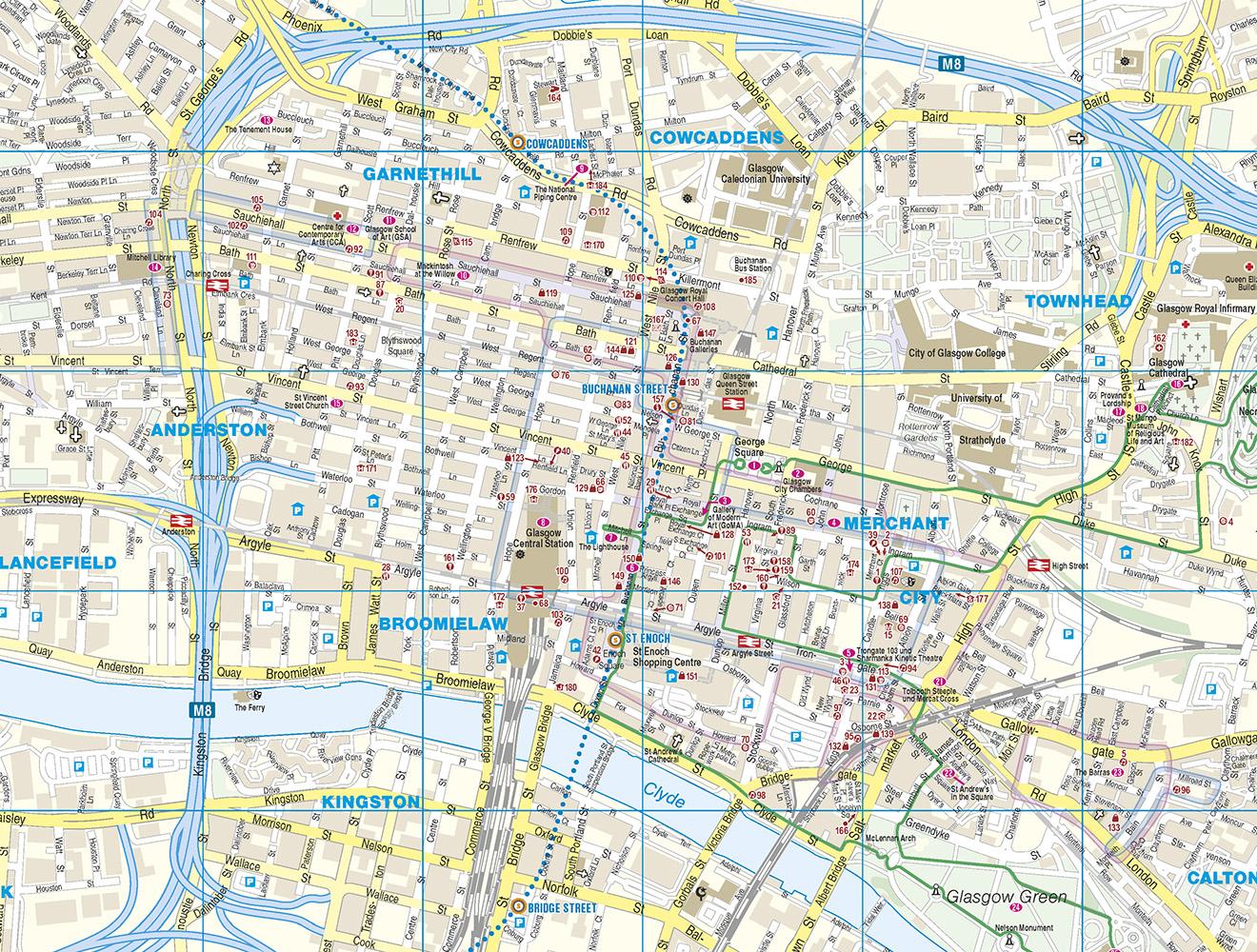 Beispielinhalt (Bild) Reise Know-How CityTrip Glasgow