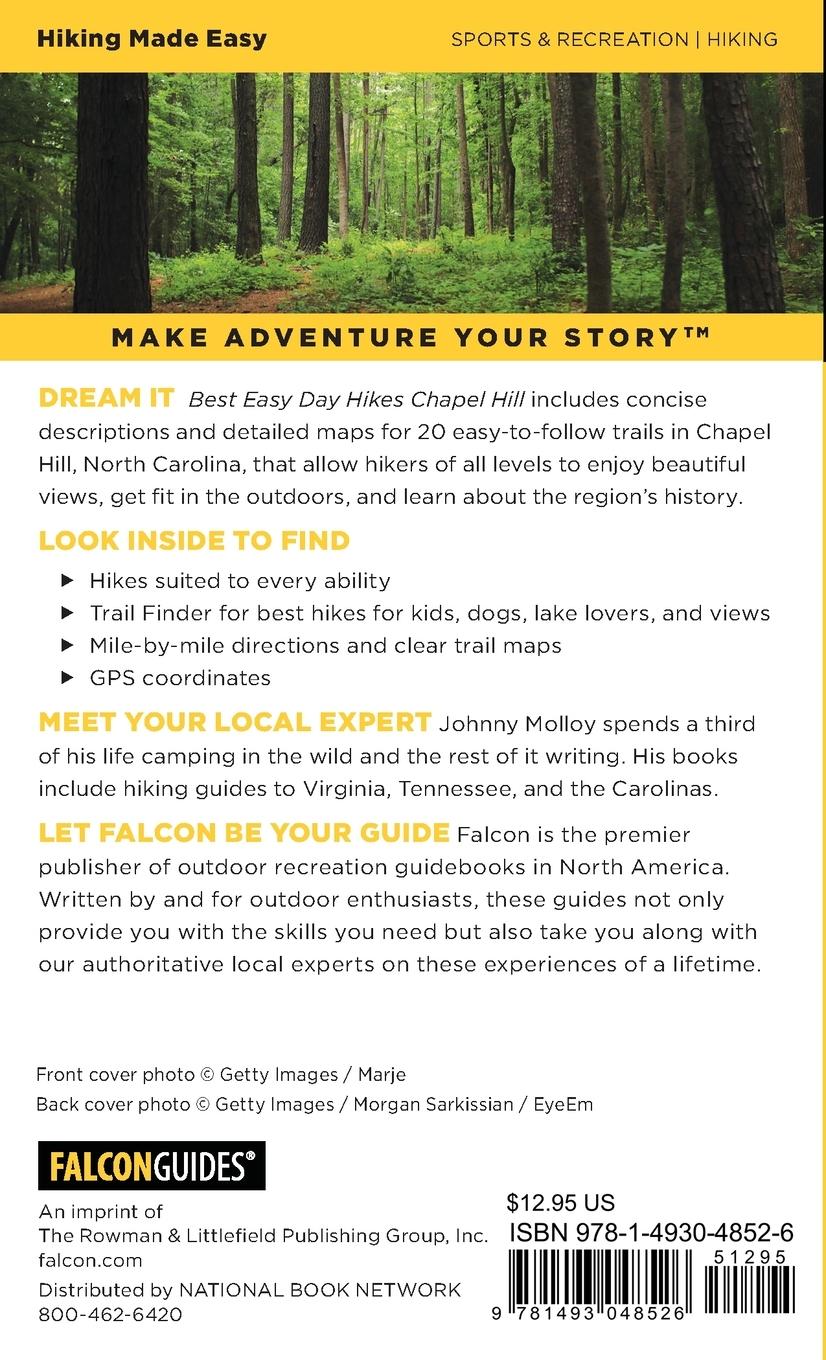 Rückseitencover Best Easy Day Hikes Chapel Hill