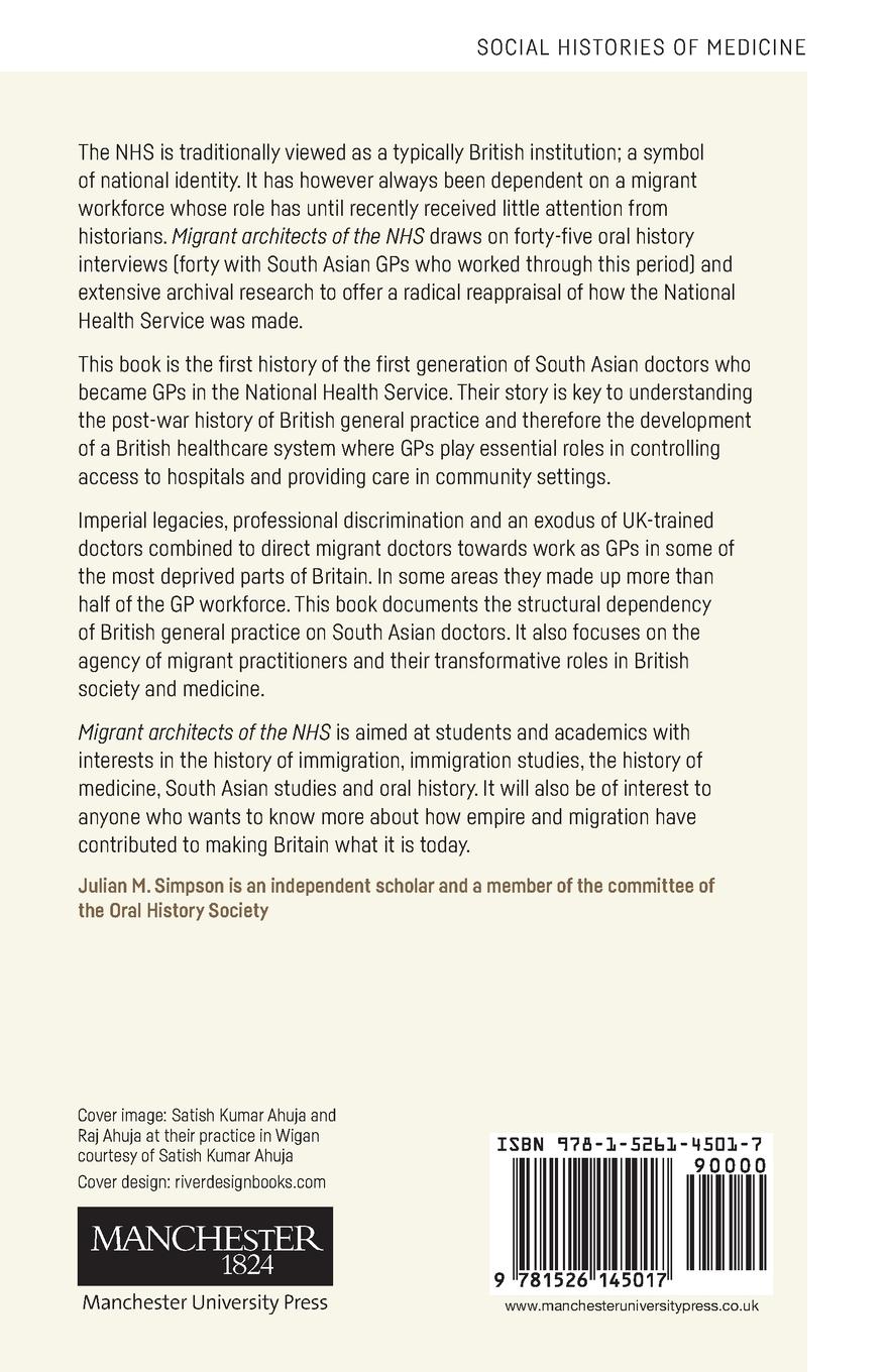Rückseitencover Migrant architects of the NHS