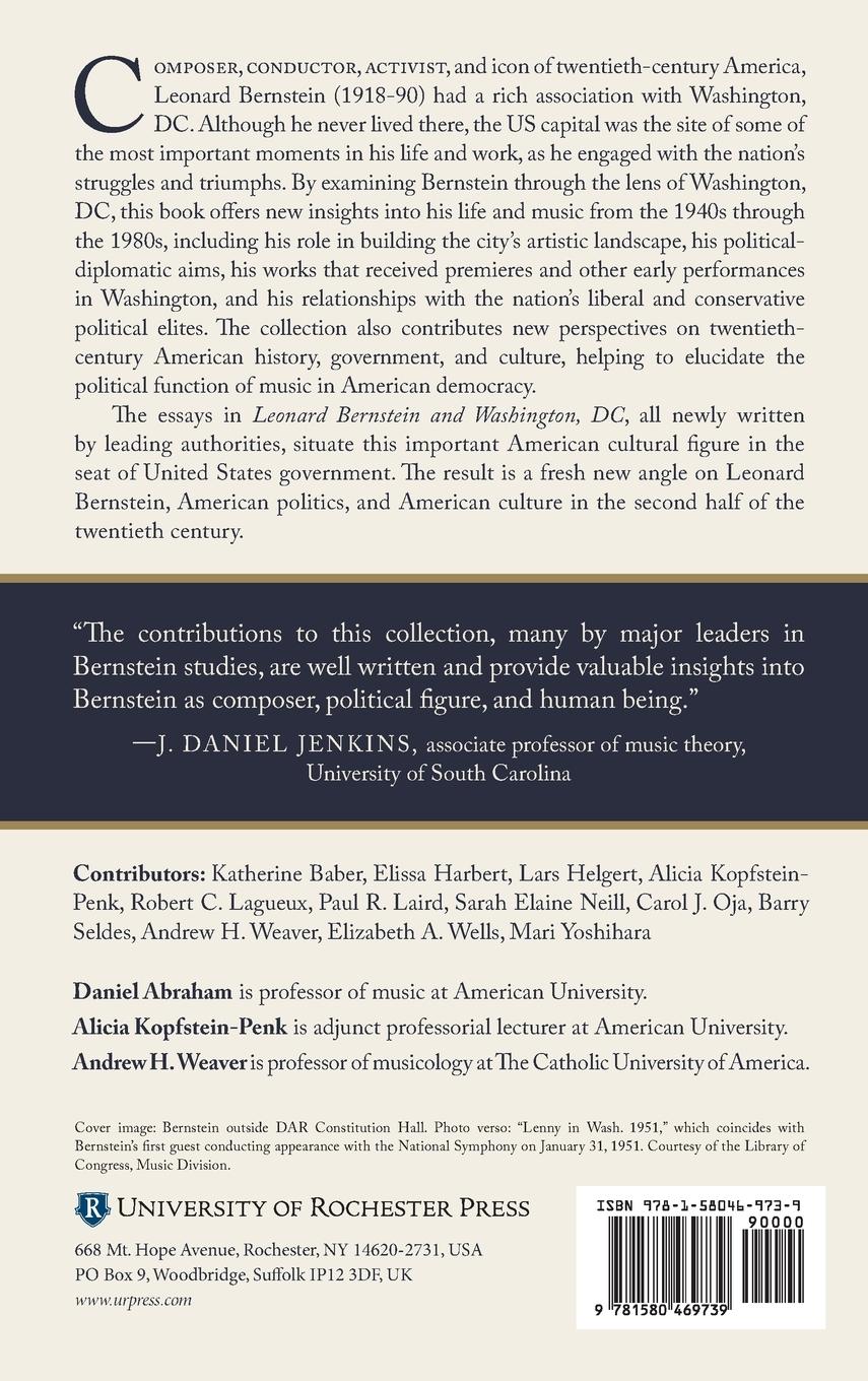 Rückseitencover Leonard Bernstein and Washington, DC
