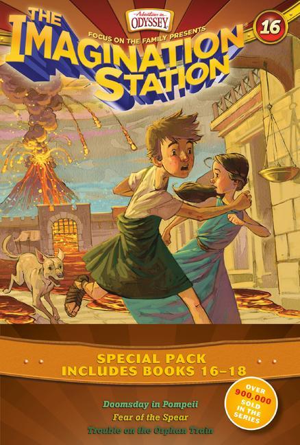 Vorderes Coverbild Imagination Station Books 3-Pack: Doomsday in Pompeii / In Fear of the Spear / Trouble on the Orphan Train