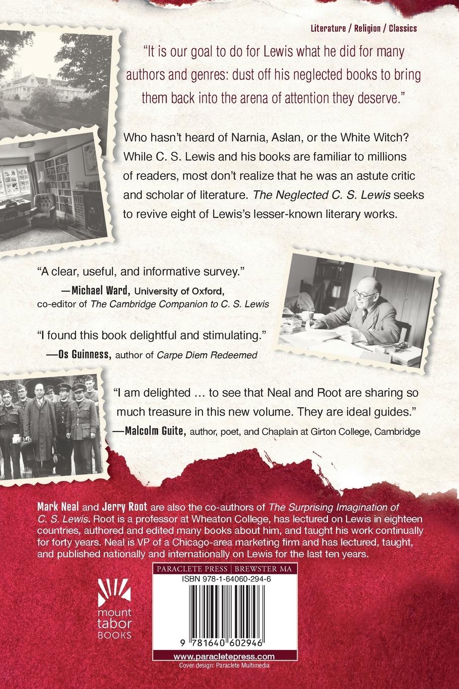 Rückseitencover Neglected C.S. Lewis