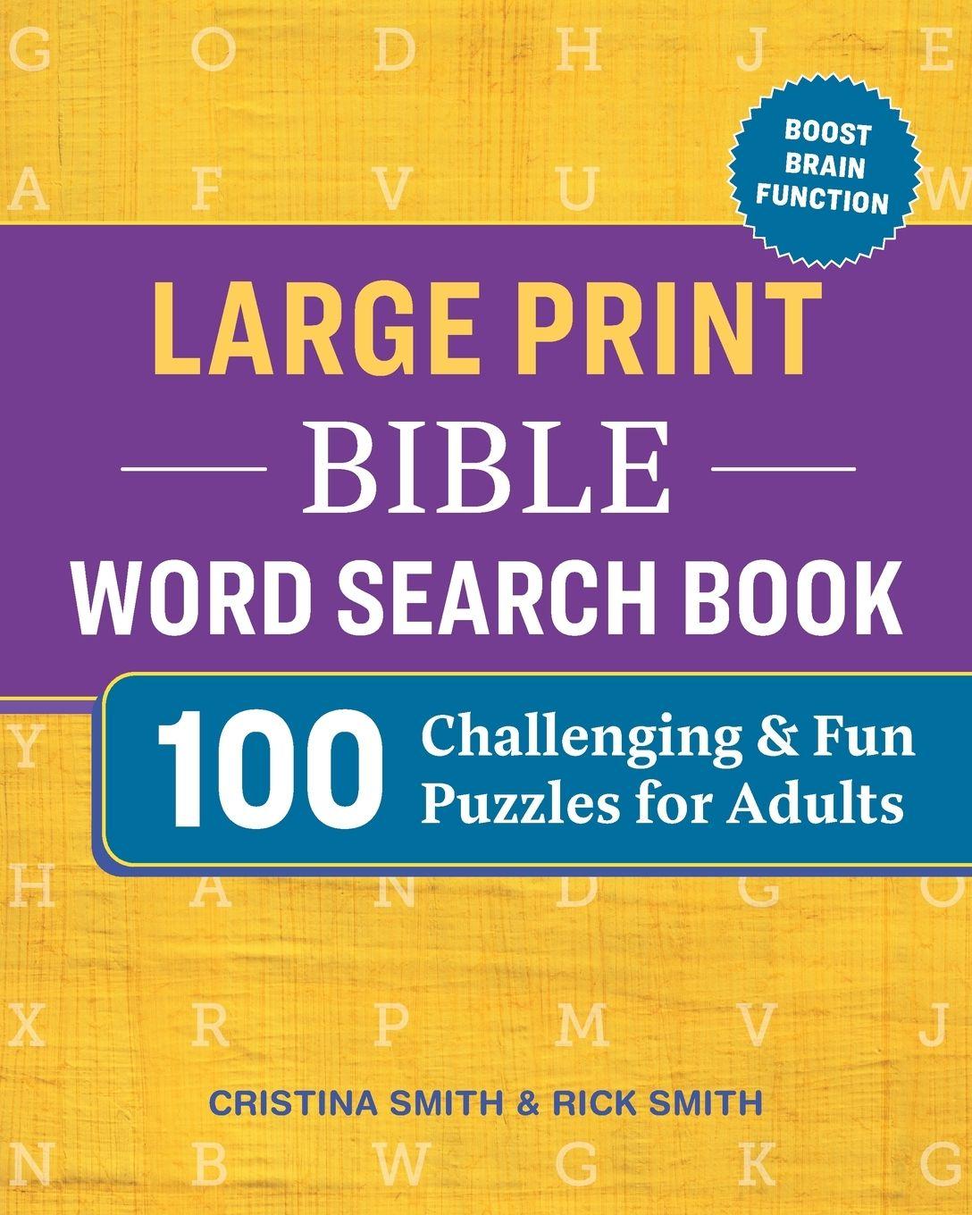 Vorderes Coverbild Large Print Bible Word Search Book