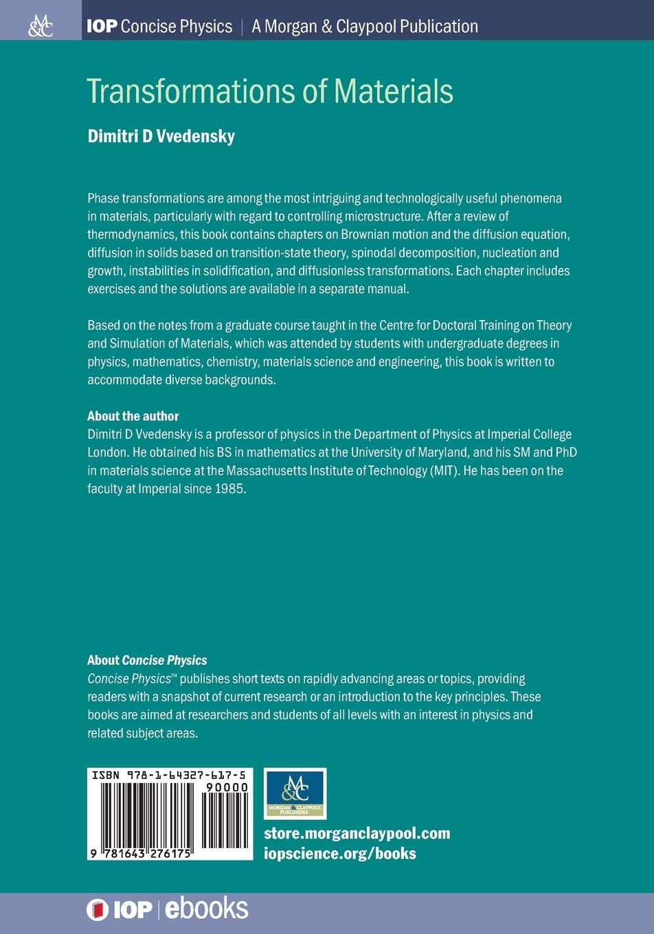 Rückseitencover Transformations of Materials