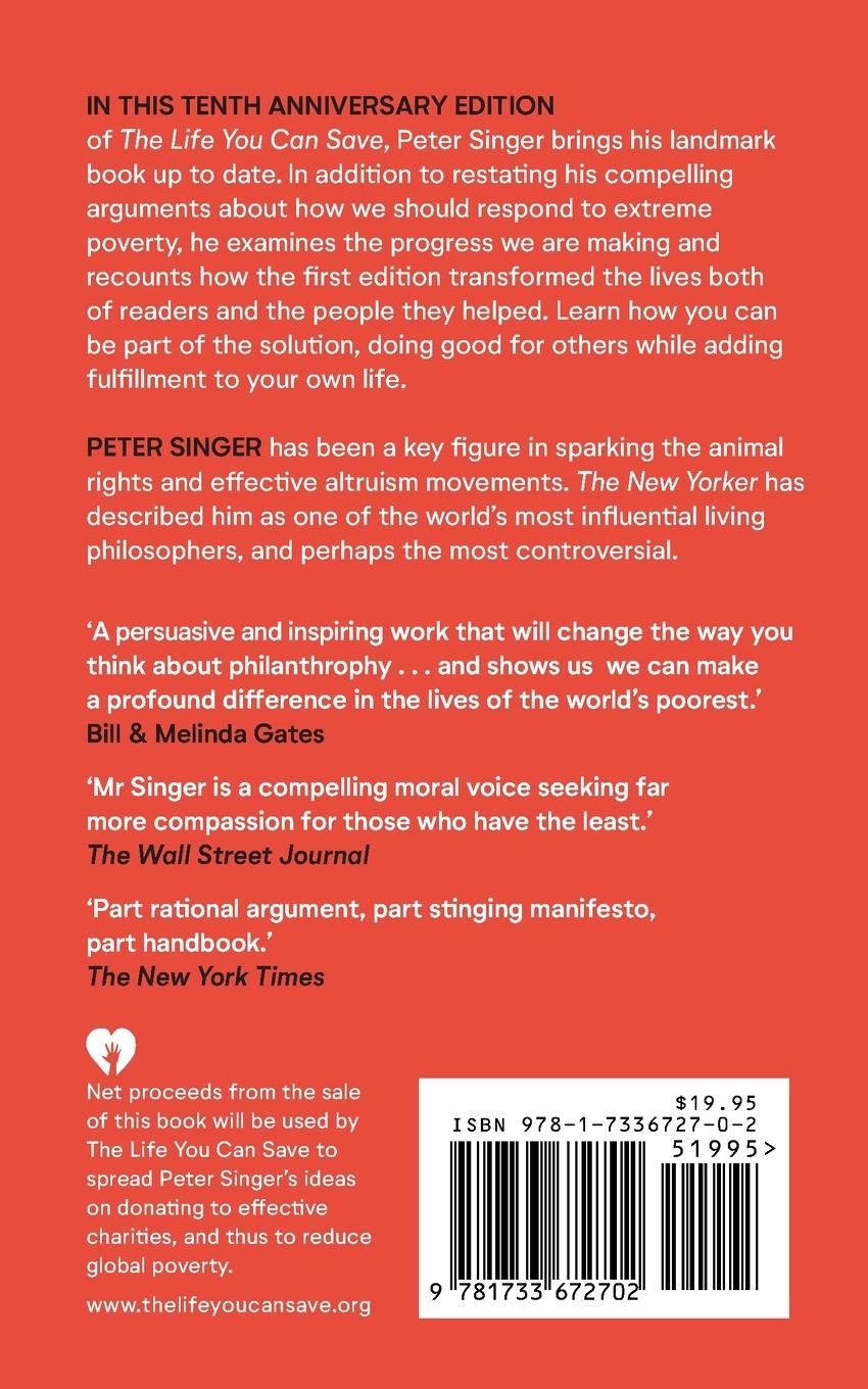 Rückseitencover 10th Anniversary Edition The Life You Can Save