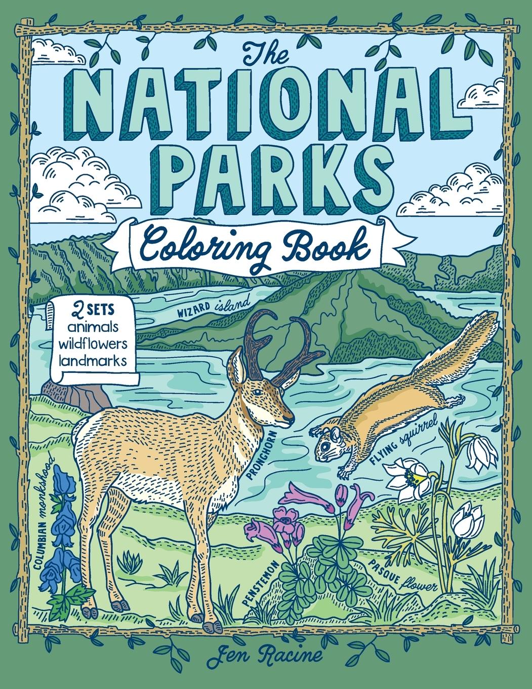 Vorderes Coverbild The National Parks Coloring Book