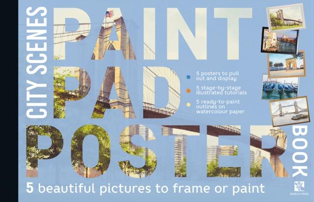 Vorderes Coverbild Paint Pad Poster Book: City Scenes