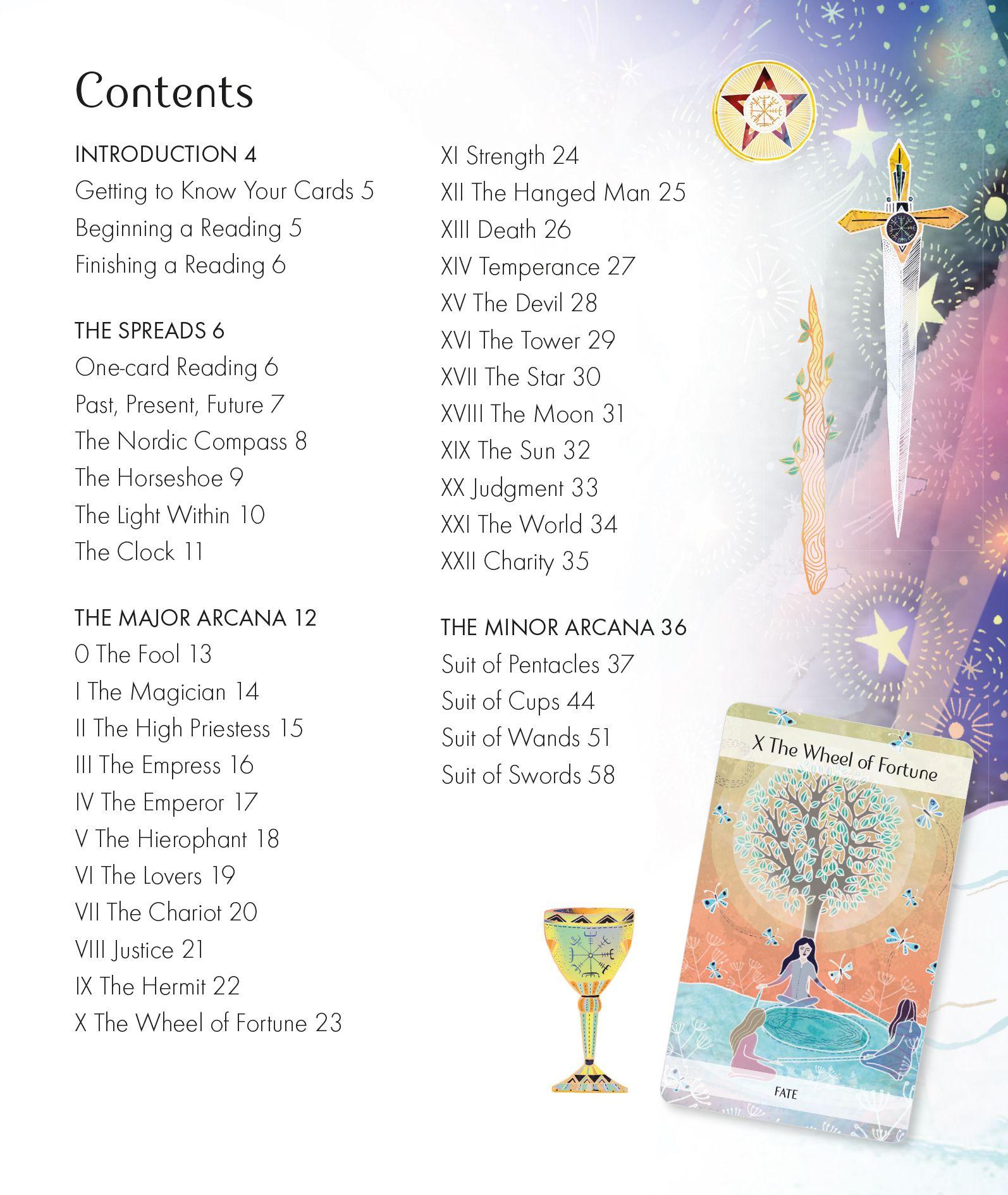 Beispielinhalt (Bild) The Magical Nordic Tarot