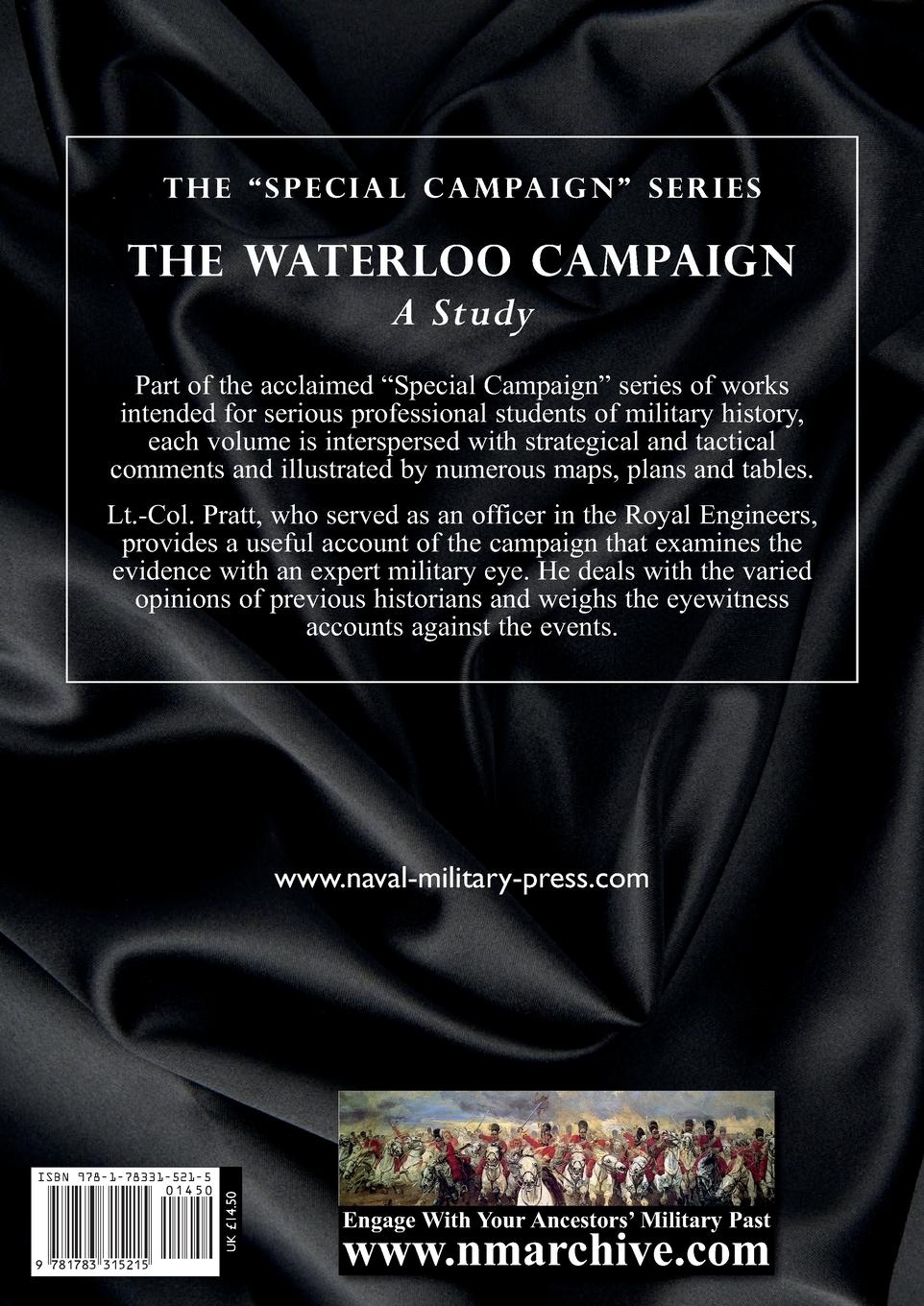 Rückseitencover THE WATERLOO CAMPAIGN  A Study
