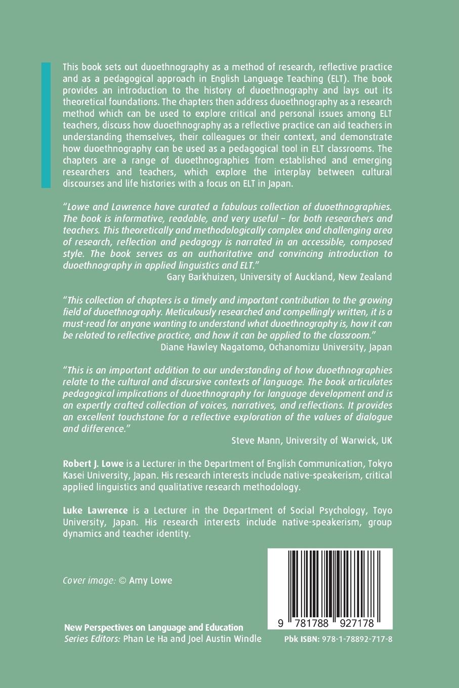 Rückseitencover Duoethnography in English Language Teaching