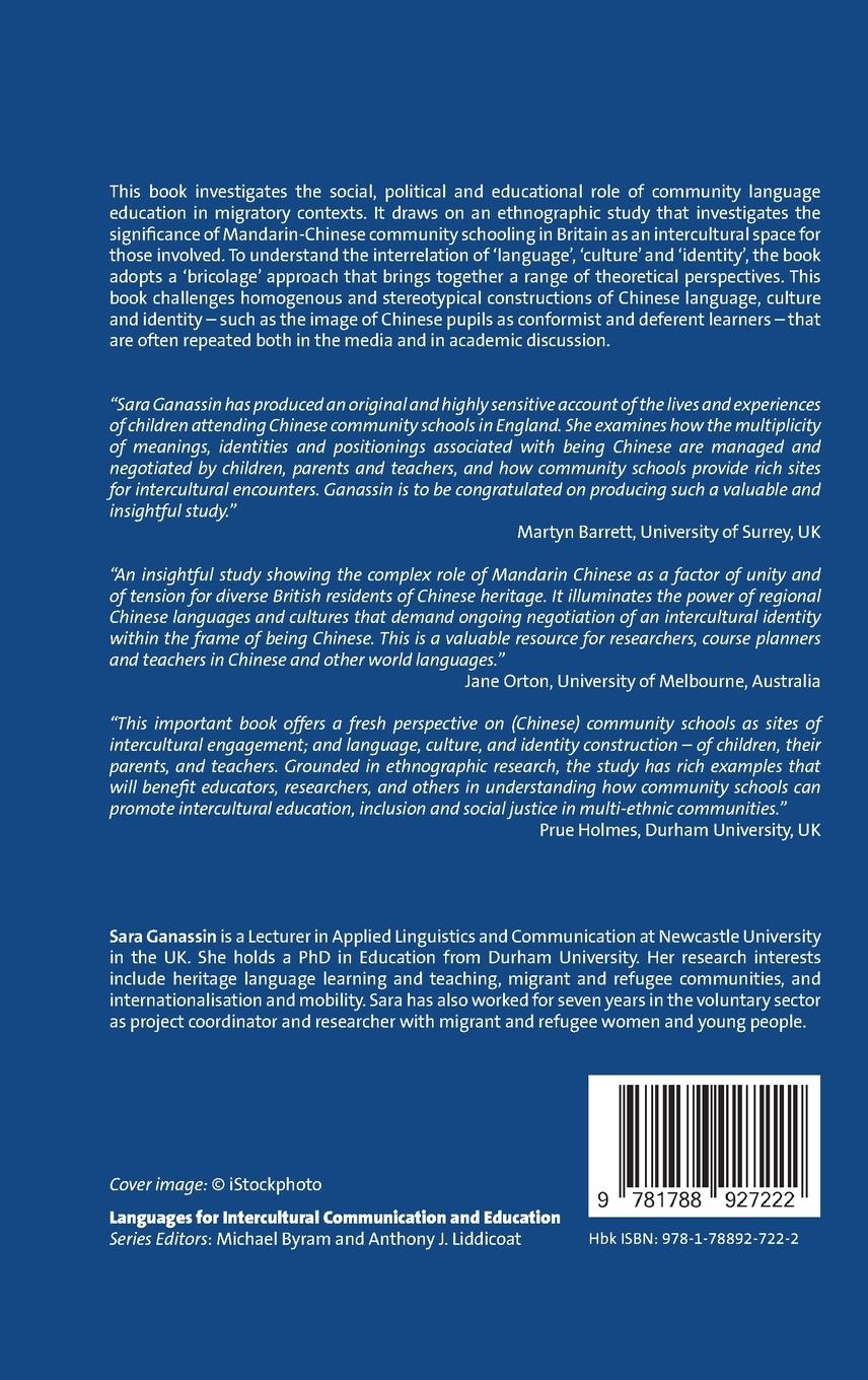 Rückseitencover Language, Culture and Identity in Two Chinese Community Schools