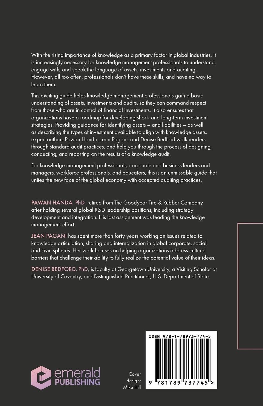 Rückseitencover Knowledge Assets and Knowledge Audits
