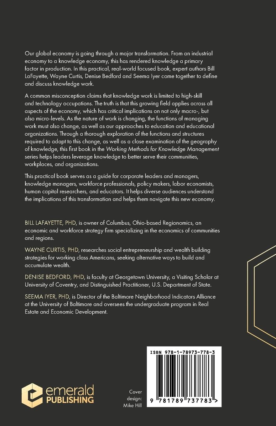 Rückseitencover Knowledge Economies and Knowledge Work