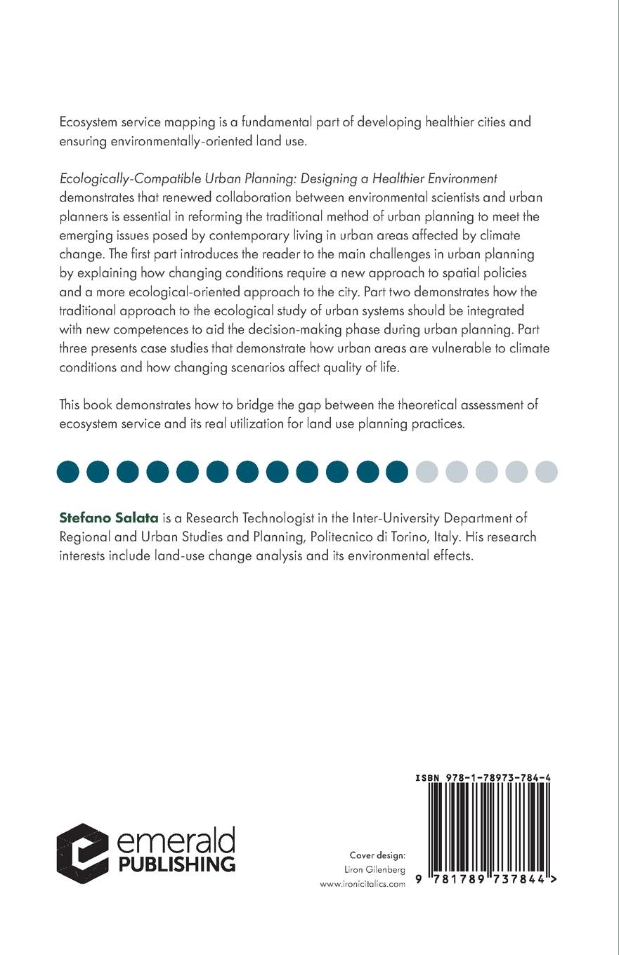 Rückseitencover Ecologically-Compatible Urban Planning