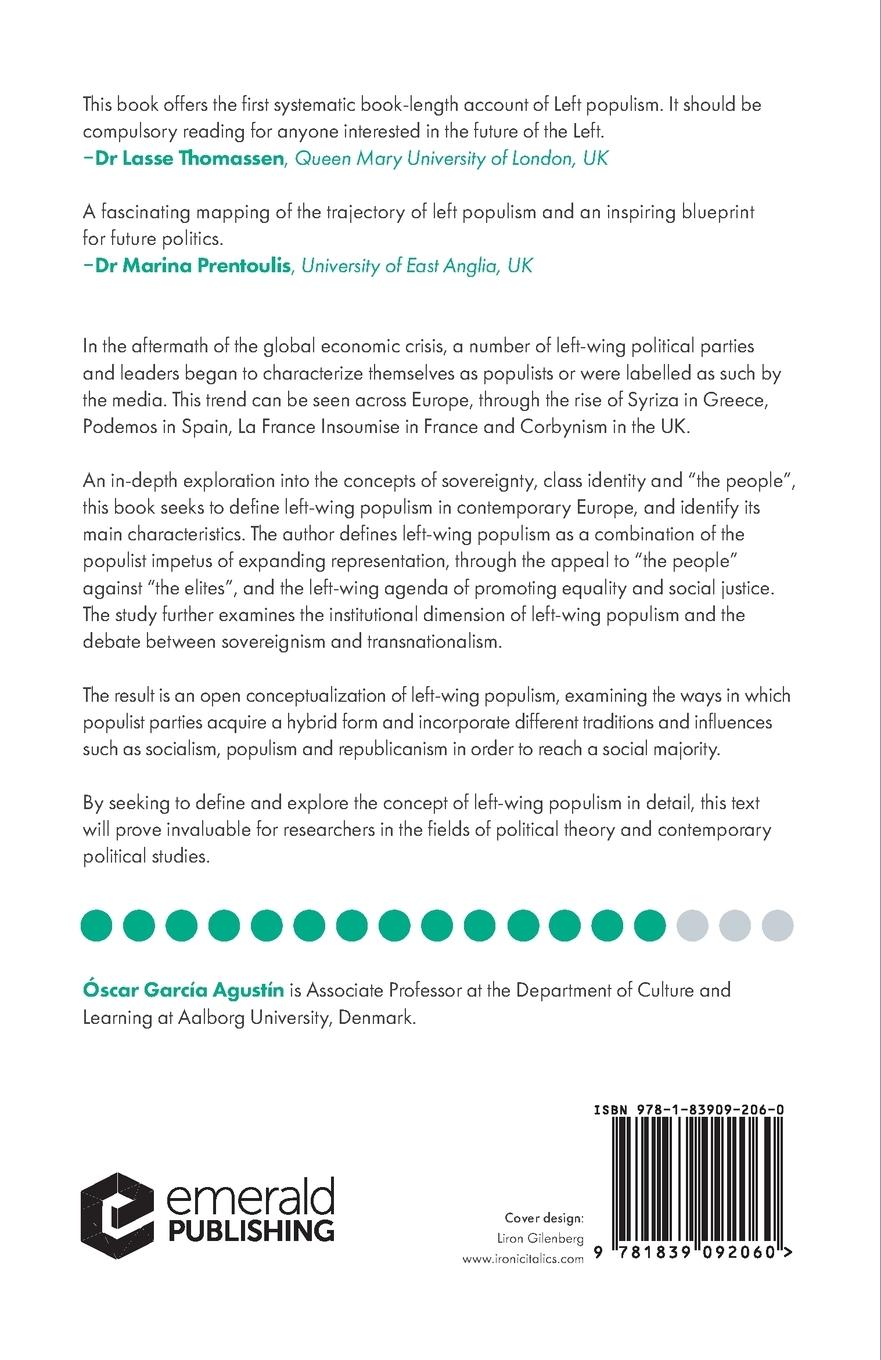 Rückseitencover Left-Wing Populism