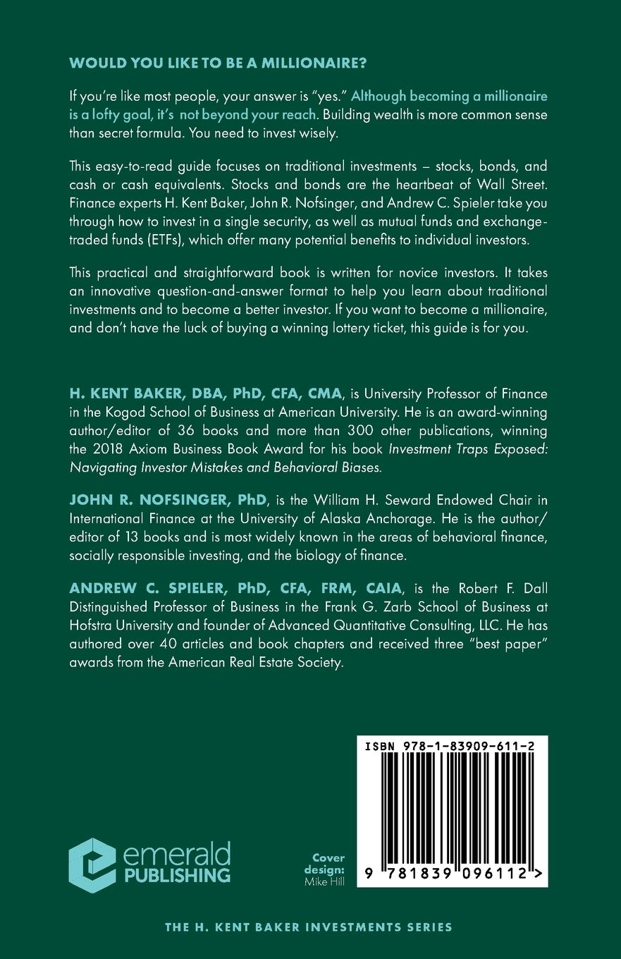 Rückseitencover The Savvy Investor's Guide to Building Wealth Through Traditional Investments
