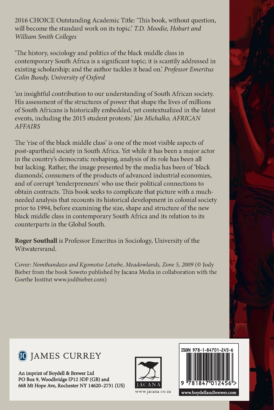 Rückseitencover New Black Middle Class in South Africa