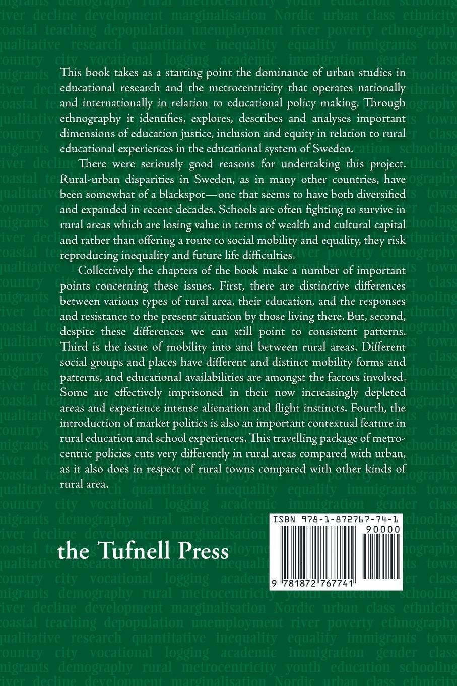 Rückseitencover Young people's life and schooling in rural areas