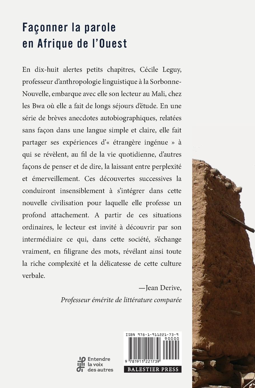 Rückseitencover Façonner la parole en Afrique de l'Ouest