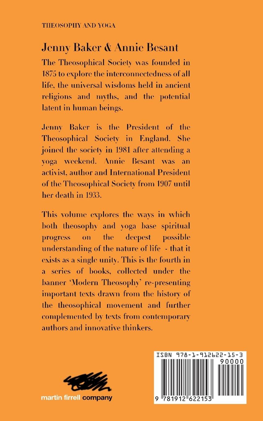 Rückseitencover Theosophy and Yoga