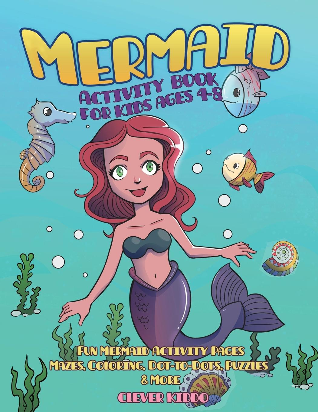 Vorderes Coverbild Mermaid Activity Book for Kids Ages 4-8