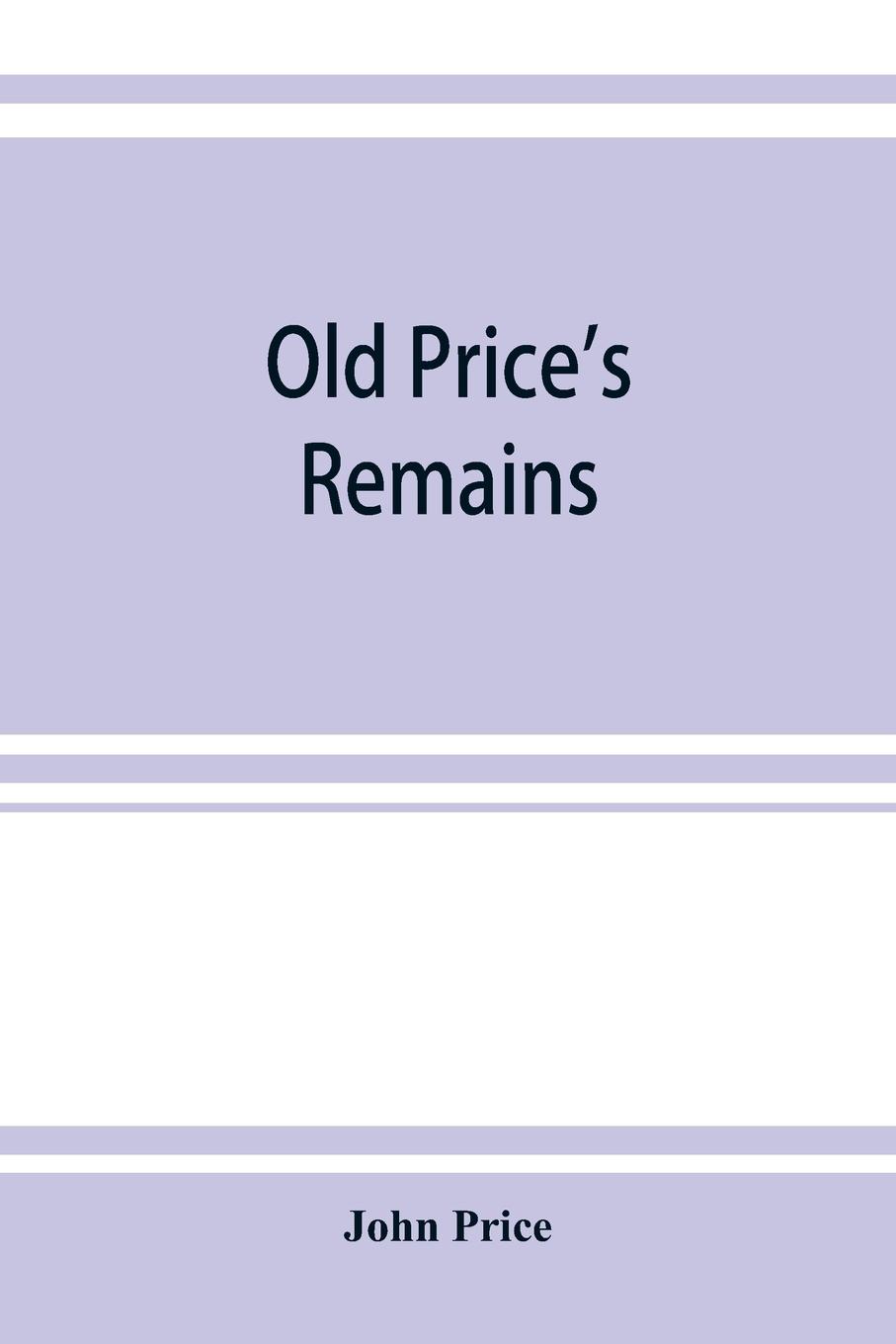 Vorderes Coverbild Old Price's remains