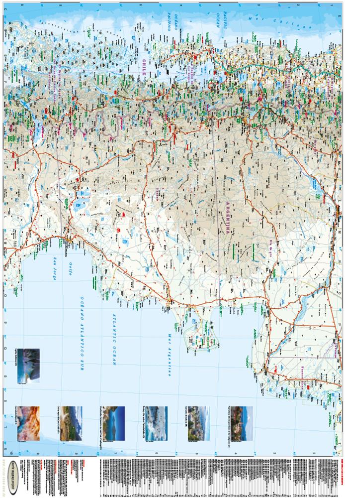 Beispielinhalt (Bild) Reise Know-How Landkarte Patagonien, Feuerland / Patagonia, Tierra del Fuego (1:1.400.000)