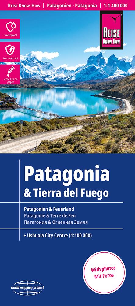 Vorderes Coverbild Reise Know-How Landkarte Patagonien, Feuerland / Patagonia, Tierra del Fuego (1:1.400.000)