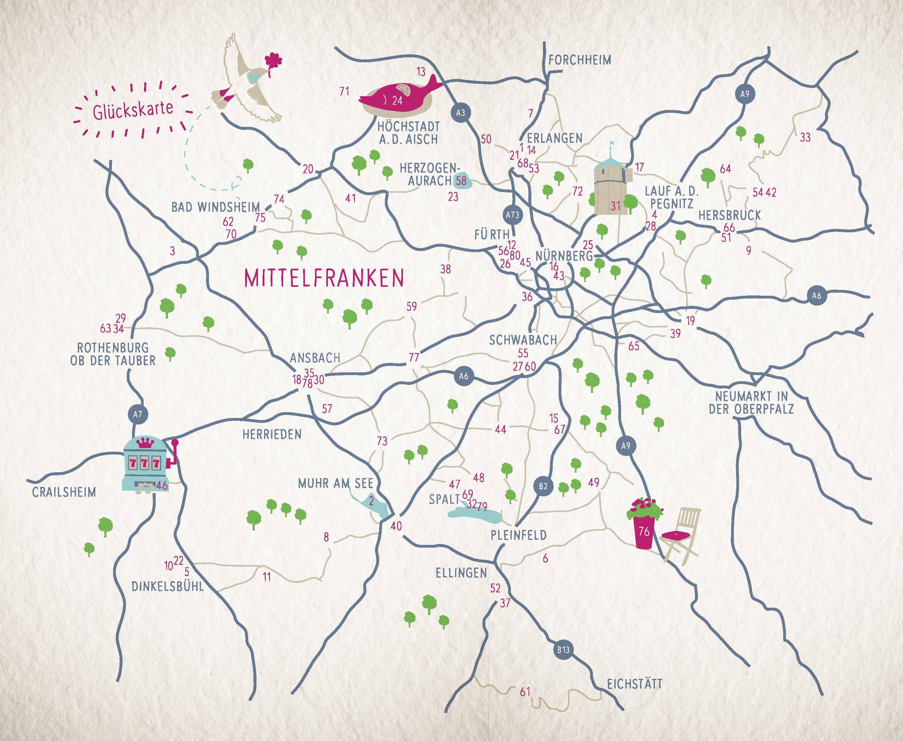 Beispielinhalt (Bild) Glücksorte in Mittelfranken