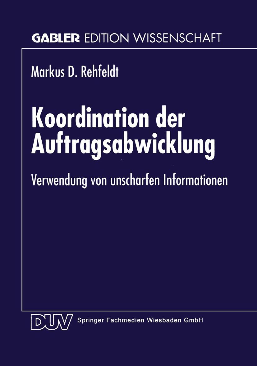 Vorderes Coverbild Koordination der Auftragsabwicklung