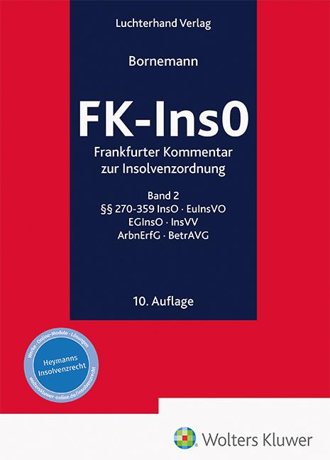 Vorderes Coverbild FK-InsO - Kommentar, Band 2