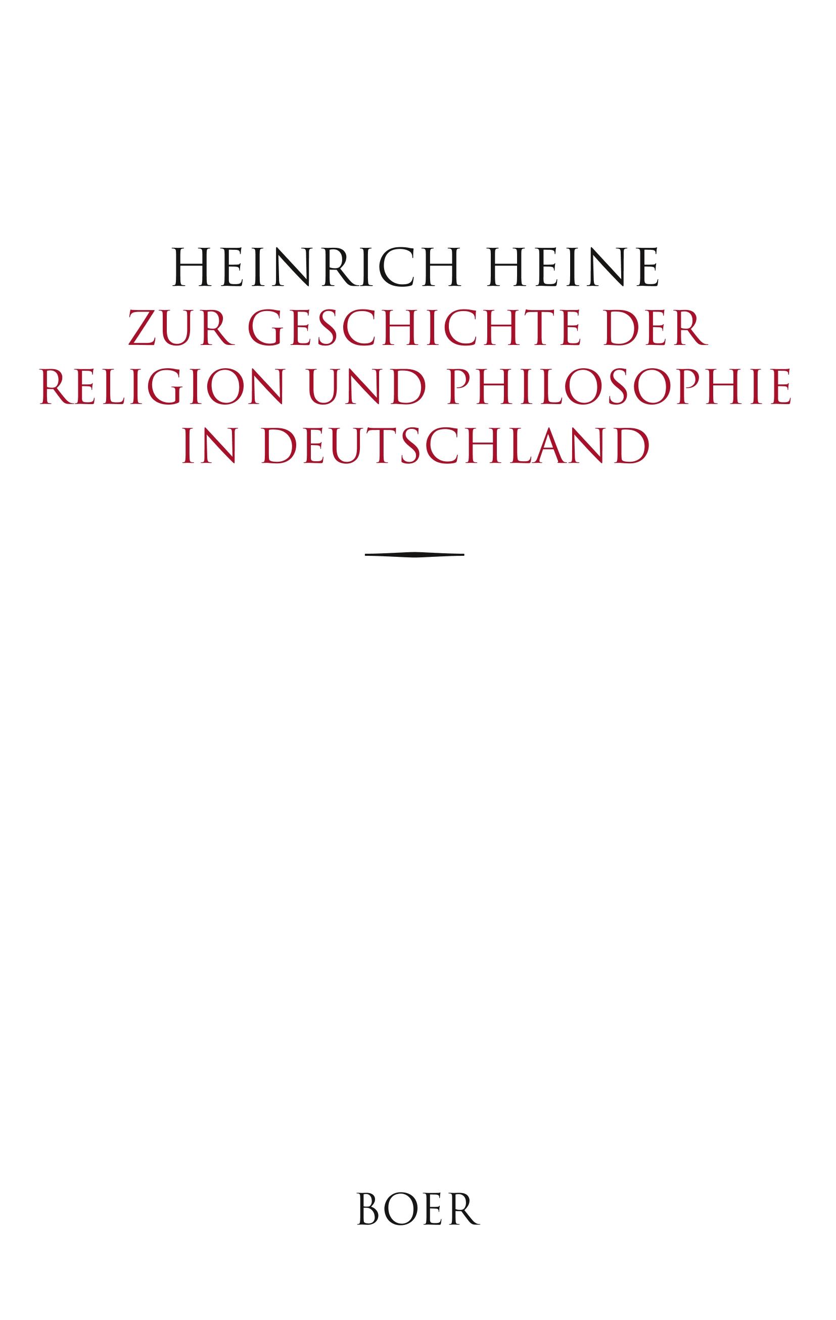 Vorderes Coverbild Zur Geschichte der Religion und Philosophie in Deutschland